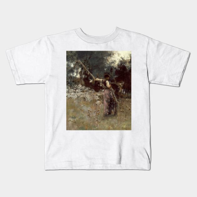 A Capriote by John Singer Sargent Kids T-Shirt by Classic Art Stall